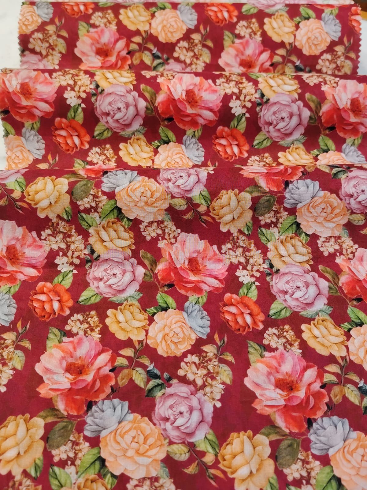 100% Cotton Superfine Lawn pattern 10